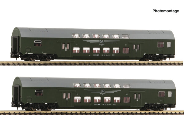 Fleischmann Spur N 6260042 Personenwagen 2-tlg. Set 2: Doppelstockwagen
