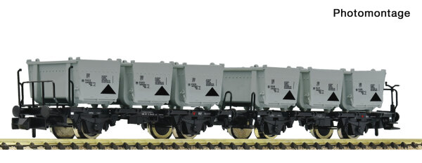 Fleischmann Spur N 6660154 Güterwagen 2-tlg. Set: Behältertragwagen
