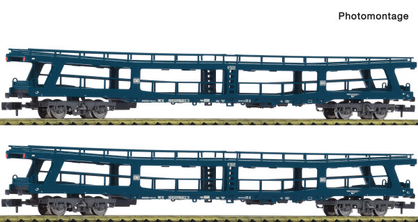 Fleischmann Spur N 6260066 Güterwagen 2-tlg. Set: Reisezug-Autotransportwagen