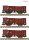 Fleischmann Spur N 6660156 Güterwagen 3-tlg. Set: Offene Güterwagen