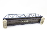 Faller H0 Brücke Stahl-Kastenbrücke mit Auflager und seitlichem Gang