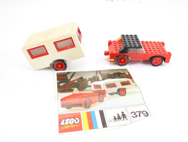 LEGO Classic 379 Caravan-Gespann PKW mit Wohnanhänger / gebaut