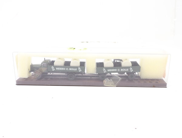 Brekina H0 44111 Modellauto LKW MB Diesel "Meierei C. Bolle" grün 1:87