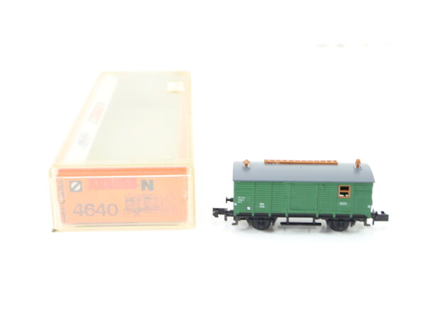 Arnold N 4640 gedeckter Güterwagen Bahndienstwagen Bauzugwagen 7818 DB / OVP