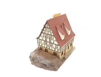 Vollmer H0 26866 Gebäude Fachwerkhaus mit Baugerüst Sanierung