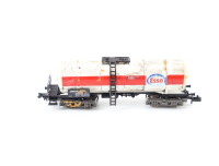 Fleischmann N 8480 Güterwagen Kesselwagen "Esso" weiß/rot gealtert / OVP