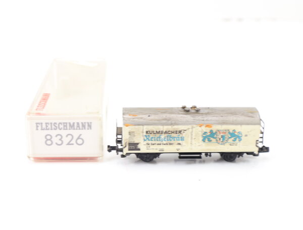 Fleischmann N 8326 Güterwagen Bierwagen "Kulmbacher Reichelbräu" 080 0 744 3 DB