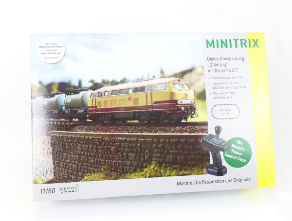 Minitrix Spur N 11160 Digital-Startpackung Diesellok BR 217 mit Control Stick