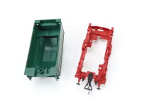 E1641 Fleischmann H0 Gehäuse Dampflok Tenderlok grün mit Kohleladung Pufferbohle