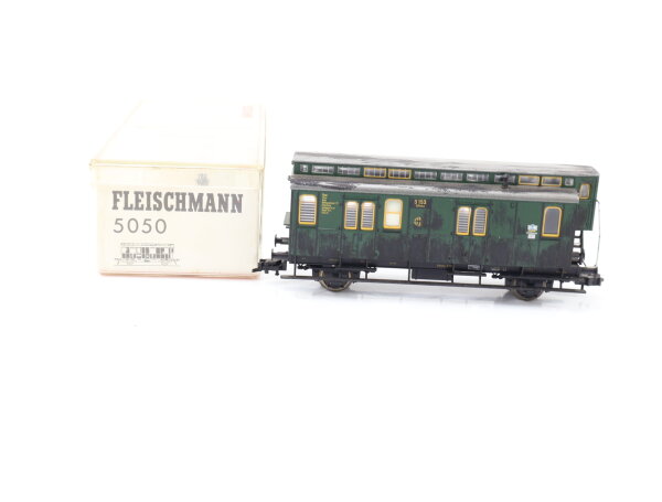 Fleischmann H0 5050 Personenwagen Postwagen Ansbach 1117 Nür Post / gesupert