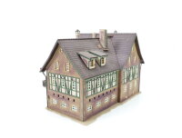 Vollmer H0 27107 Gebäude Fachwerkhaus Bauernhaus Bauernhof Gutshof/ Licht gebaut