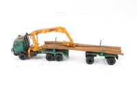 Kibri H0 12201 Modellfahrzeug aus Bausatz  LKW MBercedes-Benz Langholzzug 1:87