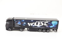 Herpa H0 902670 Modellauto LKW MB Actros Kühlkoffer-Sattelzug  "Wüst Event Deco"