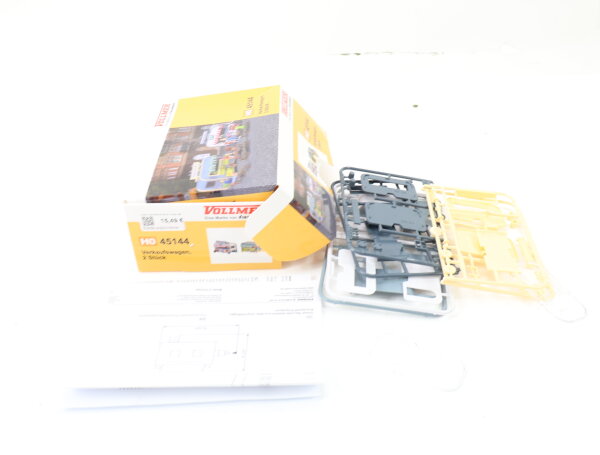 Vollmer H0 45144 Kirmes-Verkaufswagen Anhänger, 2 Stück