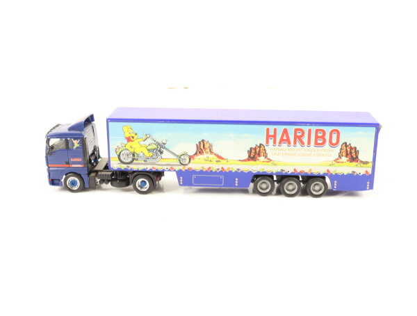 Herpa H0 152303 Modellauto LKW MAN Koffer-Sattelschlepper "Haribo Goldbären"