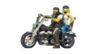 Noch H0 10904  Chopper mit Rocker und Sozia, stehend