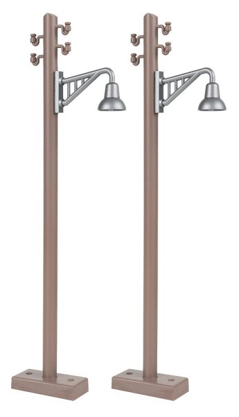 Pola Spur G 333233  Holzmast mit Auslegerleuchte, 2 Stück