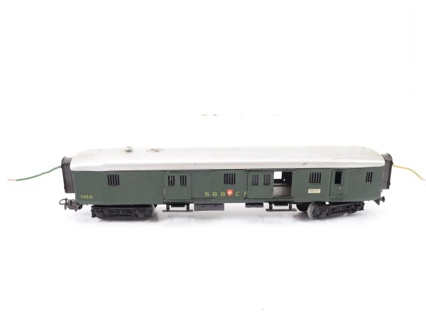 Märklin H0 384/4 Personenwagen Leichtschnellzug Gepäckwagen SBB / Blech