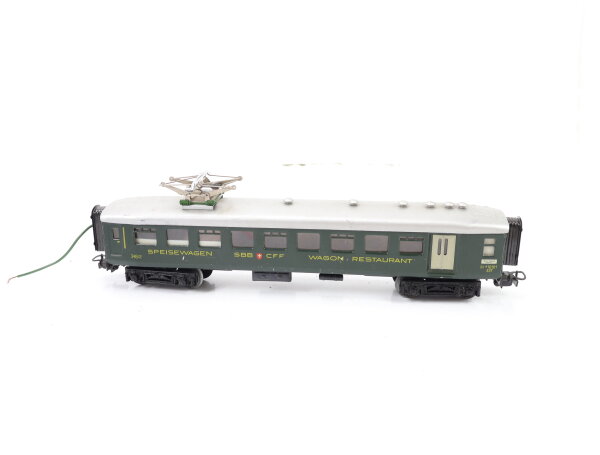 Märklin H0 348/2 Personenwagen Leichtschnellzug Speisewagen SBB / Blech Licht