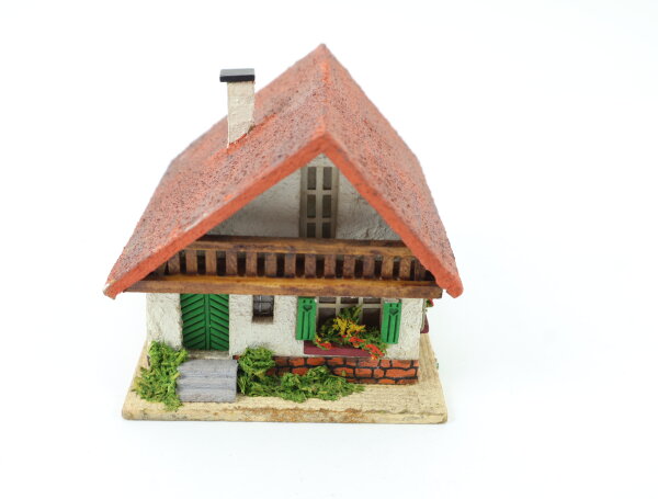 RS Rudolf Spitaler H0 6409 Gebäude Fertigmodell Wohnhaus mir Balkon / Holz