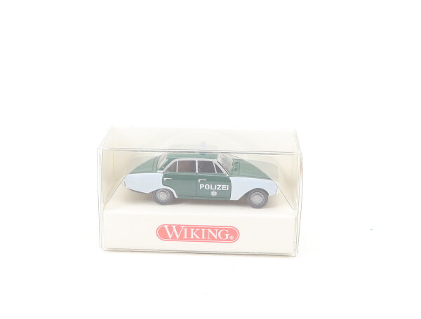 Wiking H0 8640125 Modellauto PKW Ford 17 M Polizei grün/weiß 1:87