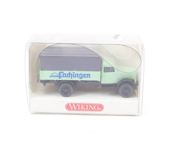 Wiking H0 840 02 23 Modellauto Pritschen LKW Opel Blitz "Fachingen" Türkis 1:87
