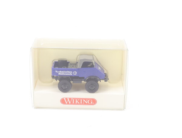 Wiking H0 870 40 26 Modellauto Unimog 411 THW Blau 1:87