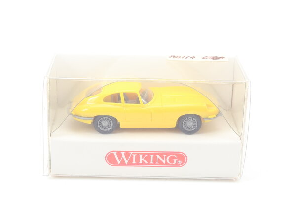 Wiking H0 803 01 14 Modellauto PKW Jaguar E-Type Coupè Gelb 1:87