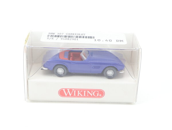 Wiking H0 829 01 21 Modellauto PKW BMW 507 Cabriolet blau 1:87