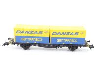 Fleischmann H0 5233 Güterwagen Containertragwagen "Danzas" 411 7 882-1 DB / OVP