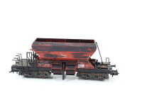Fleischmann H0  5525 K Güterwagen Selbstentladewagen 0 393-8 DB / NEM patiniert