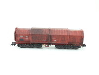 Fleischmann H0 5387 Güterwagen Teleskophaubenwagen mit Coils 001-7 DB /patiniert