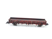 Fleischmann H0 5221 offener Güterwagen Rungenwagen 431 256 DB / OVP patiniert