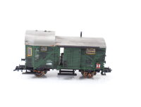 Fleischmann H0 5301 Güterwagen Gepäckwagen 124 206 DB / Licht patiniert OVP