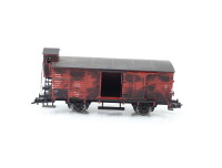 Fleischmann H0 5365 Güterwagen mit Bremserhaus 64 988 DR / patiniert OVP