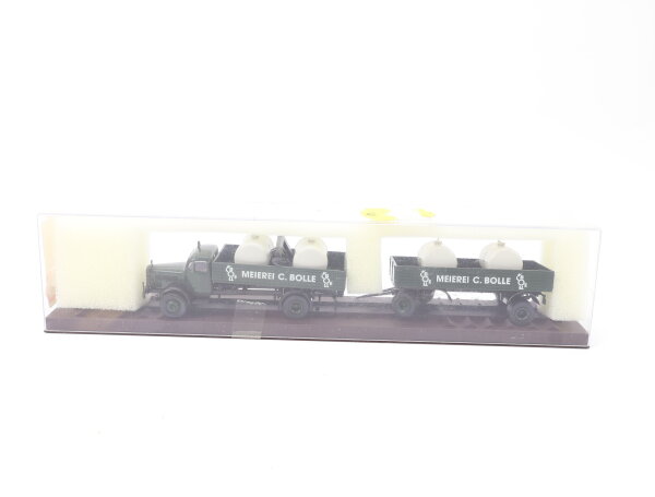 Brekina H0 44111 Modellauto LKW MB Diesel "Meierei C. Bolle" grün 1:87