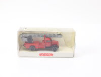 Wiking H0 862 00 18 Modellauto Feuerwehr Opel Blitz DL Leiterwagen rot 1:87