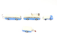Eheim u.a. H0 Modellauto Bus Trolleybus 3-tlg. weiß-blau mit zus. Tankwagen ARAL
