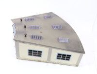 Märklin H0 7028 411 B Gebäude Ringlokschuppen 3-ständig blau / Blech Licht