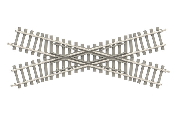 Minitrix Spur N T14558   Kreuzung - 30° mit Betonschwellen Länge 104,2 mm