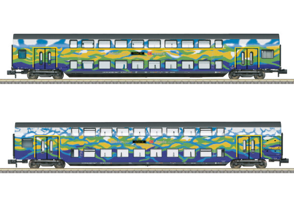 Minitrix Spur N T18298  Doppelstockwagen-Set 1 Touristik
