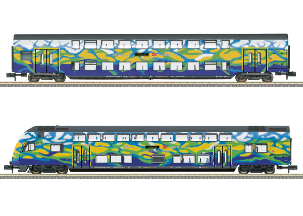 Minitrix Spur N T18299  Doppelstockwagen-Set 2 Touristik