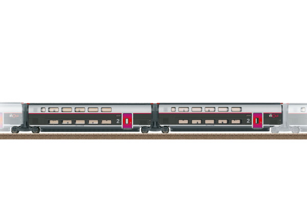 Trix H0 T23188  Ergänzungswagen-Set 2 zum TGV INOUI