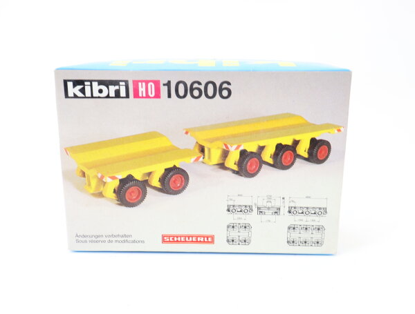 Kibri H0 10606 Modellauto Bausatz Scheuerle Plattformwagen 1:87