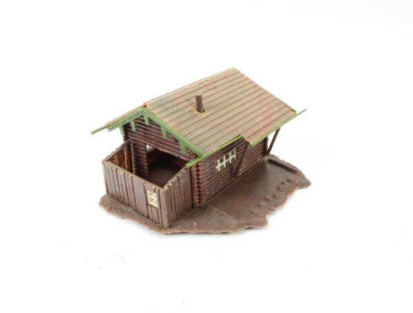 Faller H0 130293 Gebäude Berghütte Alpenhaus Holzhütte Waldhütte gebaut