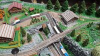 Spur N Geländebau Landschaftsbau Fertiggelände mit Gleisen und Trafo/Fahrregler