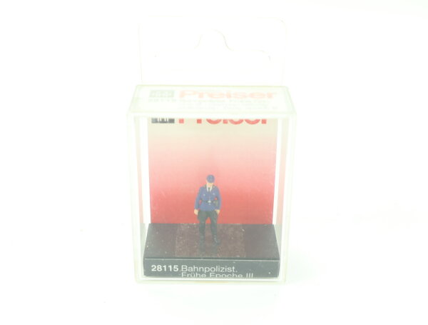 Preiser H0 28115 Figur "Bahnpolizist frühe Epoche III" 1:87