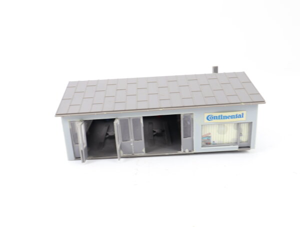 Spur H0 Gebäude Auto Werkstatt mit Laden / Licht E585