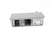 Spur H0 Gebäude Auto Werkstatt mit Laden / Licht E585