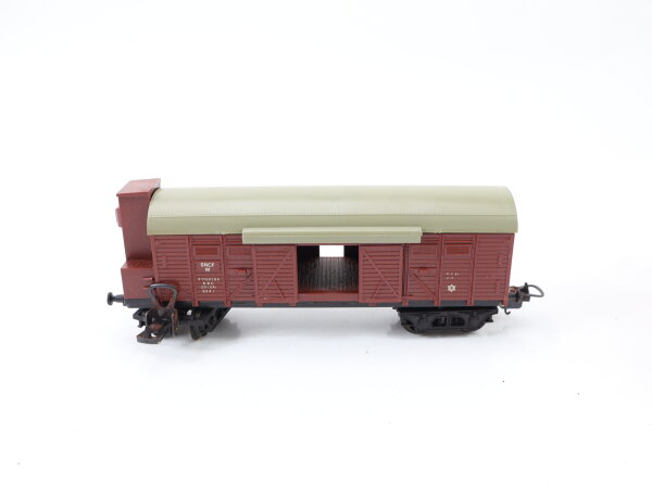 Lima H0 3105 gedeckter Güterwagen mit Bremserhaus braun F1160106 SNCF / Licht